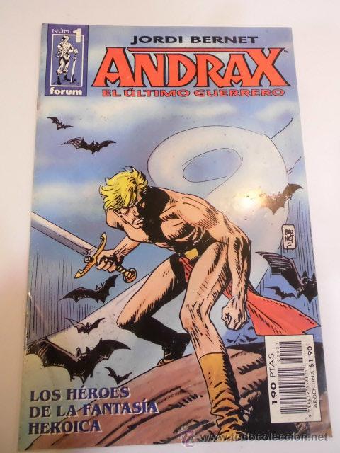 C&oacute;mics: ANDRAX EL ULTIMO GUERRERO  - NUM 1 -  PLANETA DE AGOSTINI - 1997 - Foto 1