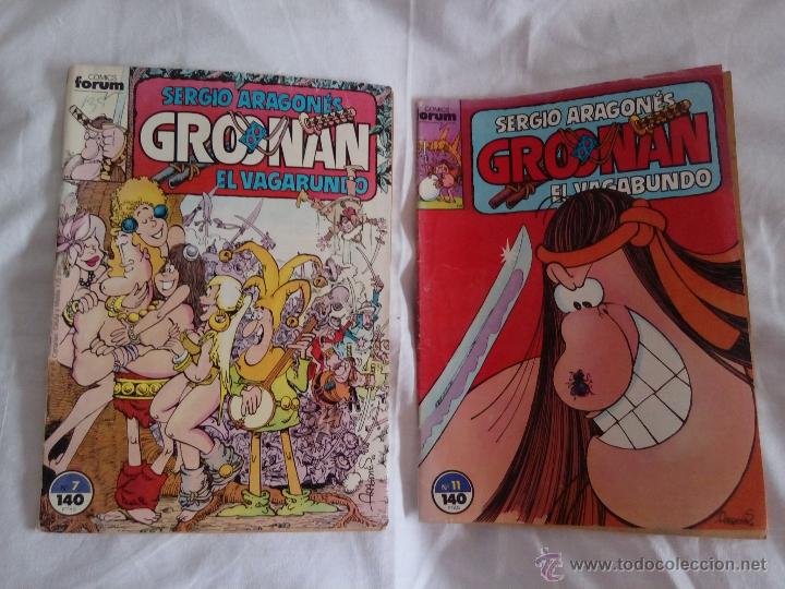 C&oacute;mics: GROONAN (SERGIO ARAGON&Eacute;S) LOTE 2 N&Uacute;MEROS (7 y 11) - Foto 1