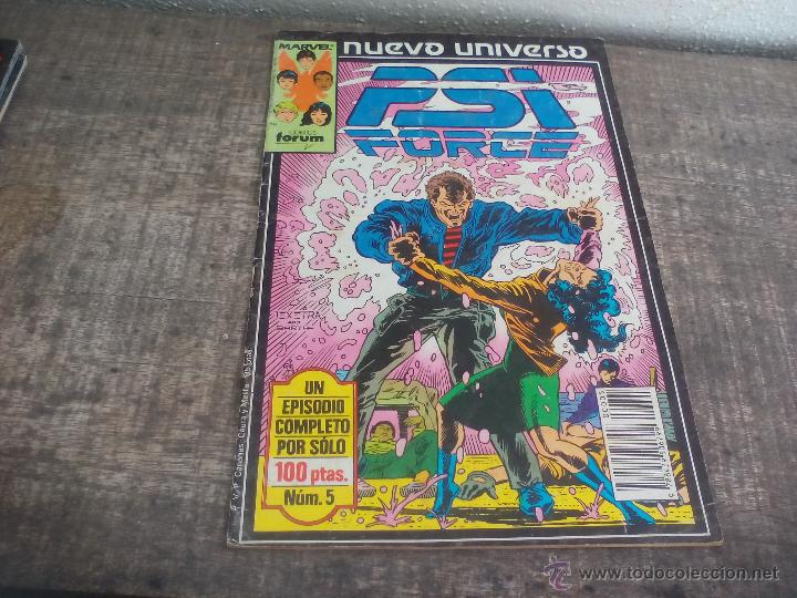 C&oacute;mics: PSI Force. Nuevo universo. n&ordm; 5. 1987 Marvel, Comics Forum. - Foto 1