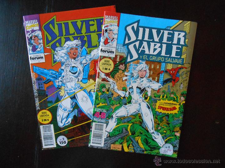C&oacute;mics: SILVER SABLE Y EL GRUPO SALVAJE N&ordm; 1 Y 2 (DE 6) - FORUM - MARVEL (A2) - Foto 1