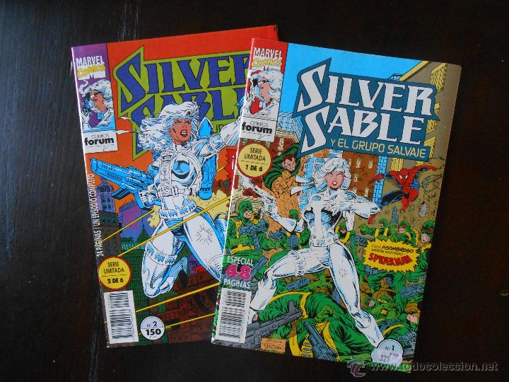 C&oacute;mics: SILVER SABLE Y EL GRUPO SALVAJE N&ordm; 1 Y 2 (DE 6) - FORUM - MARVEL (A2) - Foto 1
