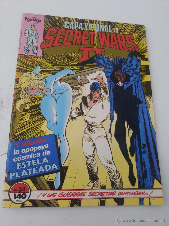 C&oacute;mics: FORUM SECRET WARS II,N&ordm; 34, CAPA Y PU&Ntilde;AL - Foto 1