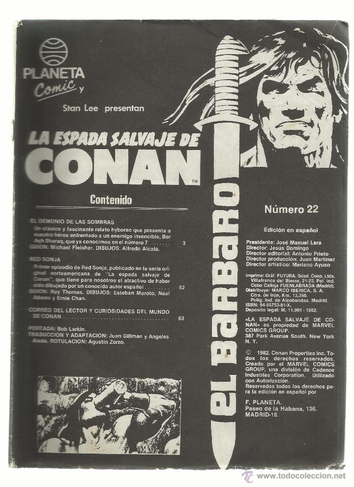 C&oacute;mics: la espada salvaje de conan numero 22 sin tapas - Foto 1
