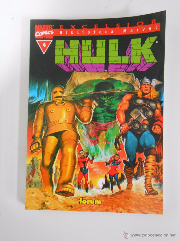 C&oacute;mics: HULK. EXCELSIOR. BIBLIOTECA MARVEL COMICS. FORUM. N&ordm; 4. TDKC13 - Foto 1
