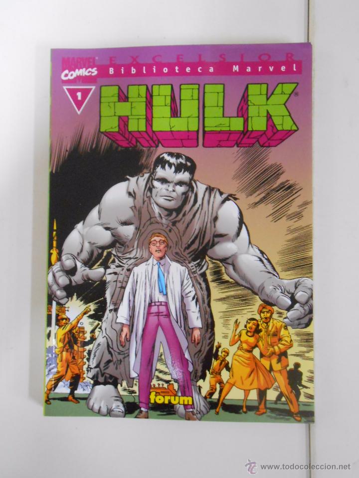 C&oacute;mics: BIBLIOTECA MARVEL EXCELSIOR N&ordm; 1. HULK. MARVEL COMICS. FORUM. TDKC13 - Foto 1