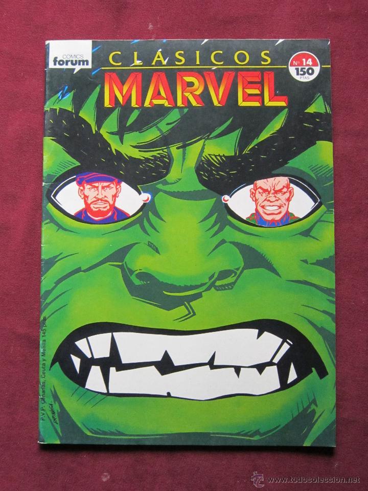 Comics: Cl&aacute;sicos Marvel N&ordm; 14. La Masa Hulk. Forum 1989 tebeni. Mbe