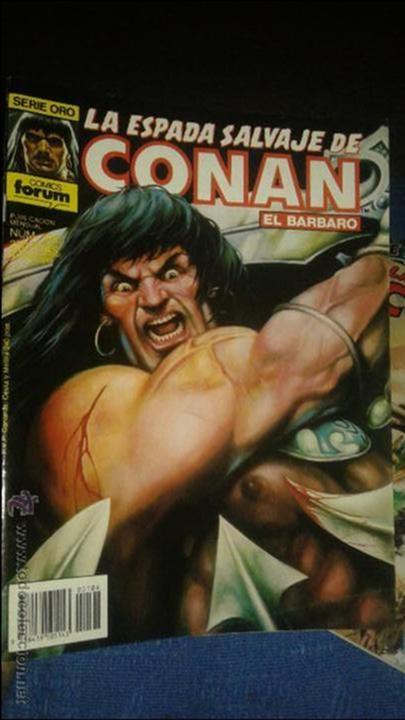 C&oacute;mics: CONAN EL BARBARO SERIE ORO LOTE DE 13 COMICS - Foto 1