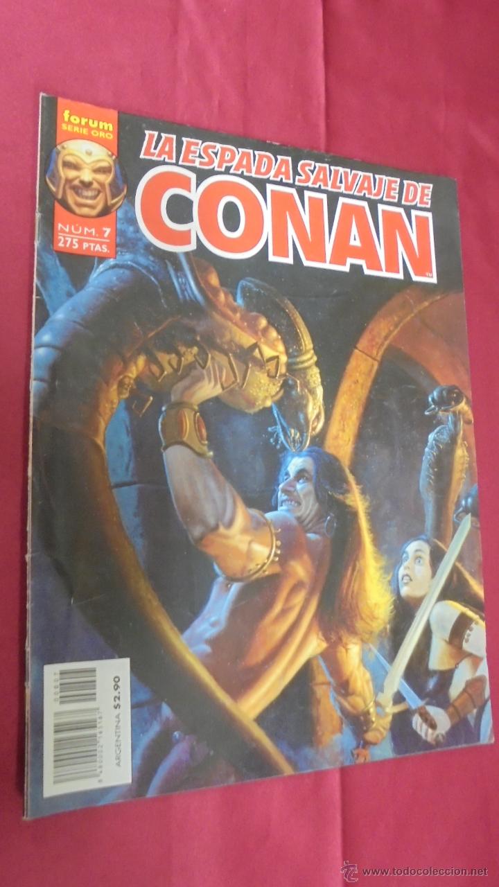 C&oacute;mics: LA ESPADA SALVAJE DE CONAN. N&ordm; 7. SERIE ORO. FORUM. - Foto 1