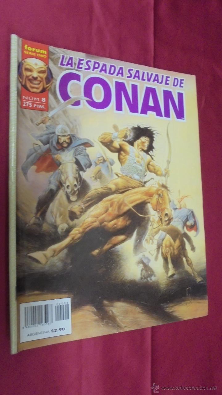 C&oacute;mics: LA ESPADA SALVAJE DE CONAN. N&ordm; 8. SERIE ORO. FORUM. - Foto 1