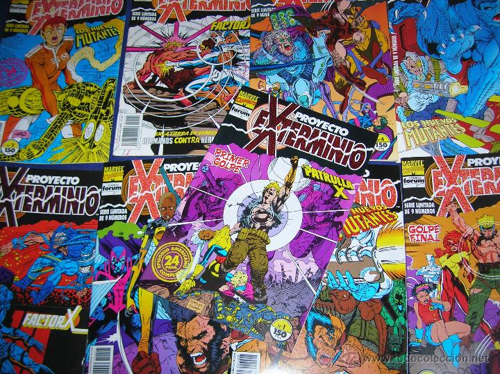 C&oacute;mics: PROYECTO EXTERMINIO  COMPLETA 9 N&Uacute;MEROS - MUTANTES - X MEN - FORUM - Foto 1