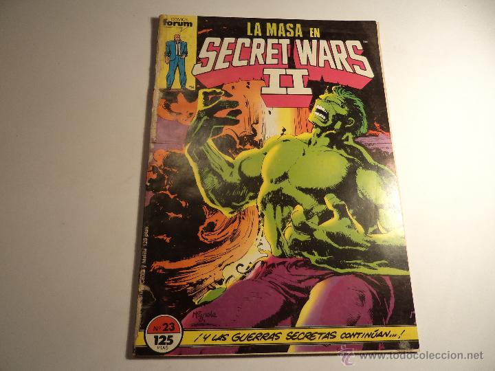 C&oacute;mics: secret wars ii. n&ordm; 23. forum. procede de retapado. (m-2). - Foto 1