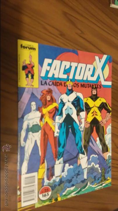 C&oacute;mics: FACTOR X 25. LA CA&Iacute;DA DE LOS MUTANTES. BUEN ESTADO - Foto 1