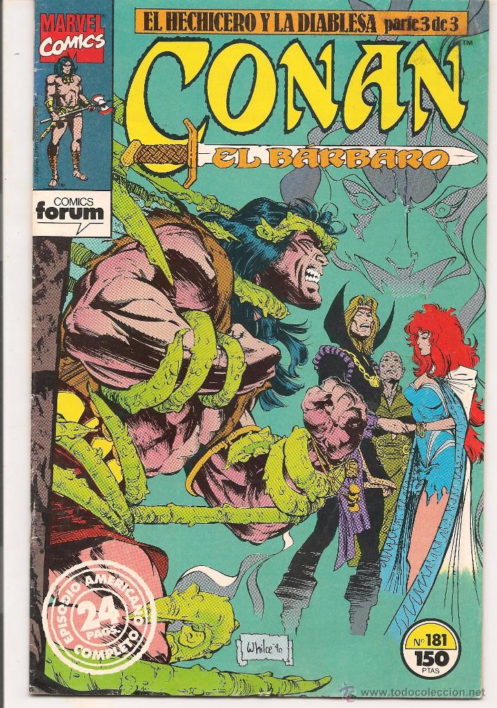 C&oacute;mics: CONAN EL BARBARO. N&ordm; 181. FORUM 1992. (C/A44) - Foto 1