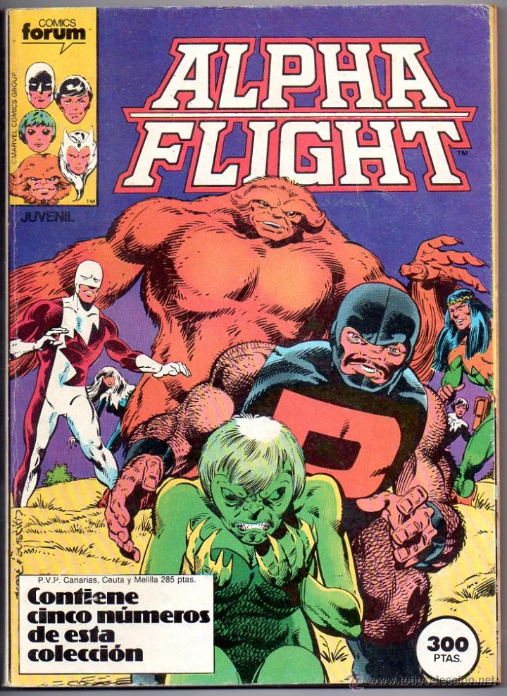 C&oacute;mics: ALPHA FLIGHT Retapado N&ordm; 1,2,3,4,5. FORUM 1985 - Foto 1