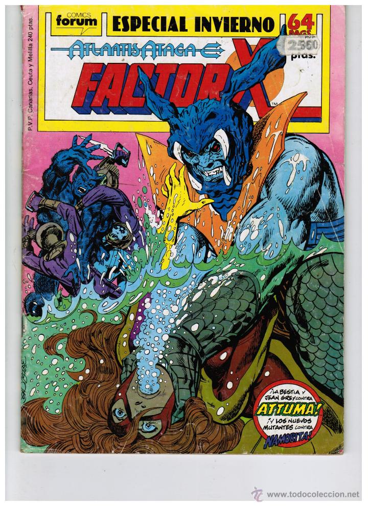 C&oacute;mics: ESPECIAL INVIERNO FACTOR X - FORUM 1989 - BUEN ESTADO - Foto 1