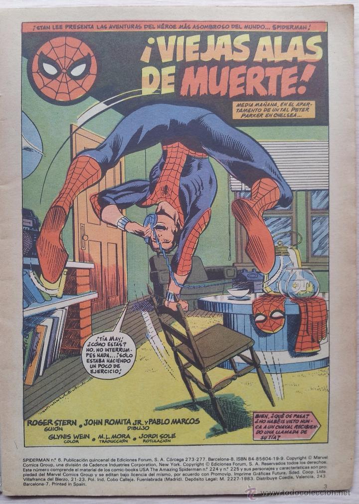 C&oacute;mics: SPIDERMAN : COMICS FORUM , N&ordm; 6 , A&Ntilde;O 1983 - PRIMERA EDICION - Foto 2