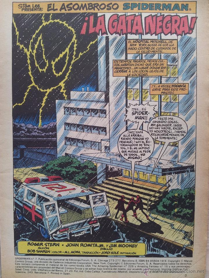 C&oacute;mics: SPIDERMAN : COMICS FORUM , N&ordm; 7 , A&Ntilde;O 1983 - PRIMERA EDICION - Foto 2