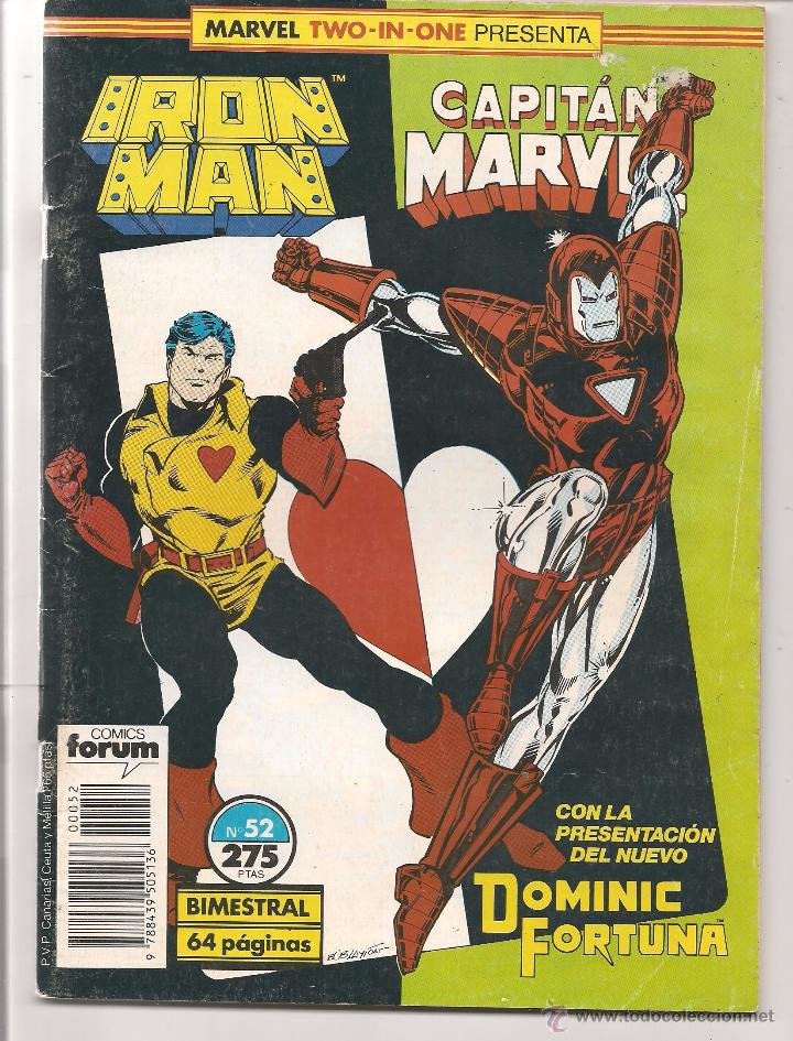 C&oacute;mics: IRON MAN - CAPIT&Aacute;N MARVEL. N&ordm; 52. FORUM. (C/A25) - Foto 1