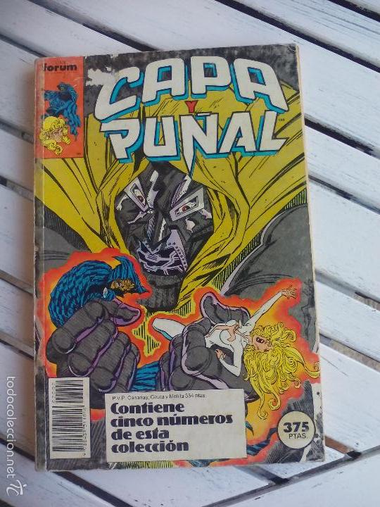 C&oacute;mics: Capa y Pu&ntilde;al. n&ordm; 6, 7, 8, 9, y 10. 5 n&uacute;meros en un tomo. Forum comics. Marvel comic. - Foto 1