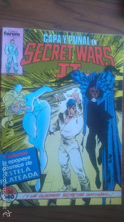 C&oacute;mics: SECRET WARS II 34. CAPA Y PU&Ntilde;AL. ESTELA PLATEADA. - Foto 1