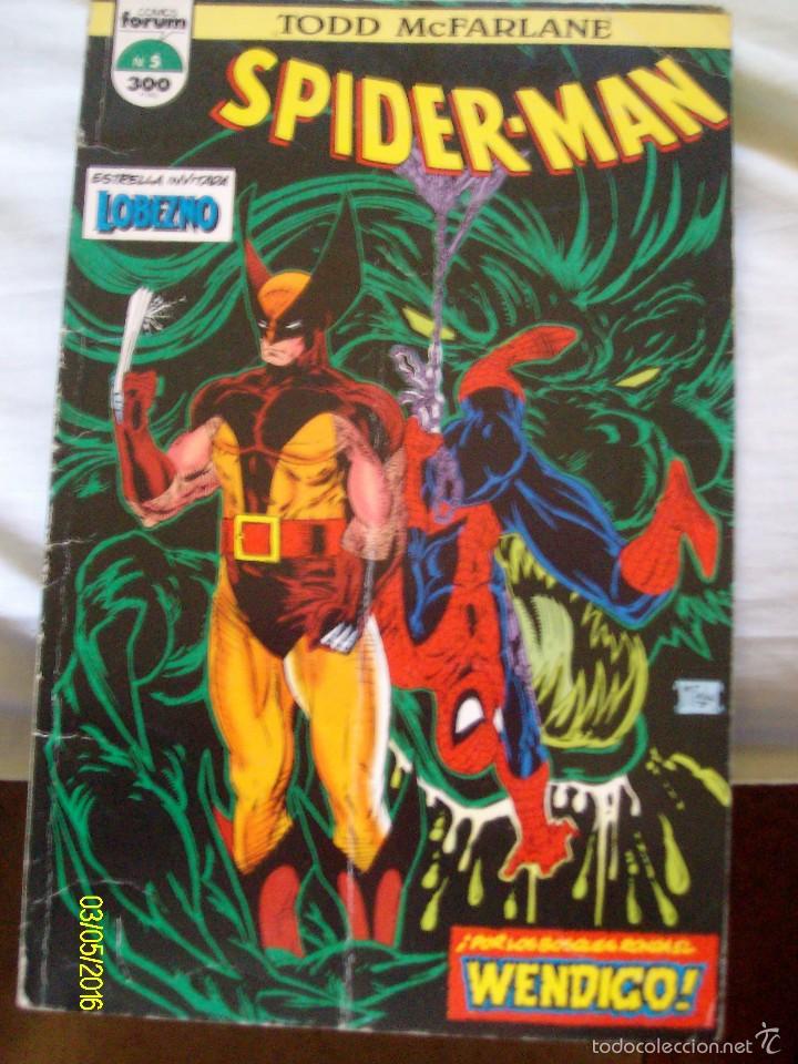 C&oacute;mics: SPIDERMAN TODD MCFARLANE N&ordm; 5 CON LOBEZNO FORUM - Foto 1