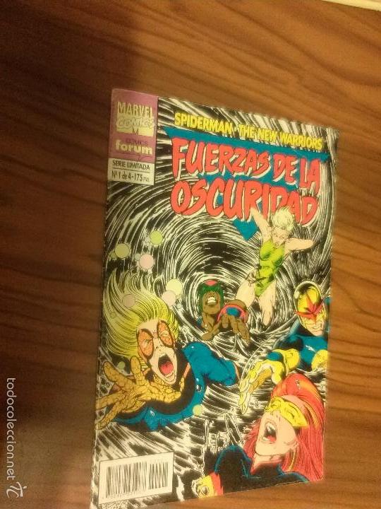 C&oacute;mics: FUERZAS DE LA OSCURIDAD 1. SPIDERMAN-THE NEW WARRIORS. BUEN ESTADO.