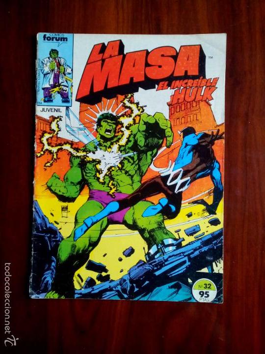 C&oacute;mics: COMICS FORUM, LA MASA EL INCREIBLE HULK, N&deg; 32, ( JUVENIL ) - Foto 1