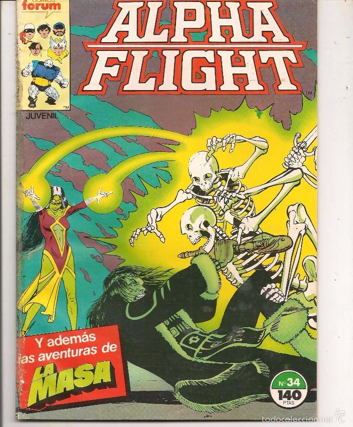 C&oacute;mics: ALPHA FLIGHT. N&ordm; 34. PROCEDENTE DE RETAPADO.  FORUM. (C/A22) - Foto 1