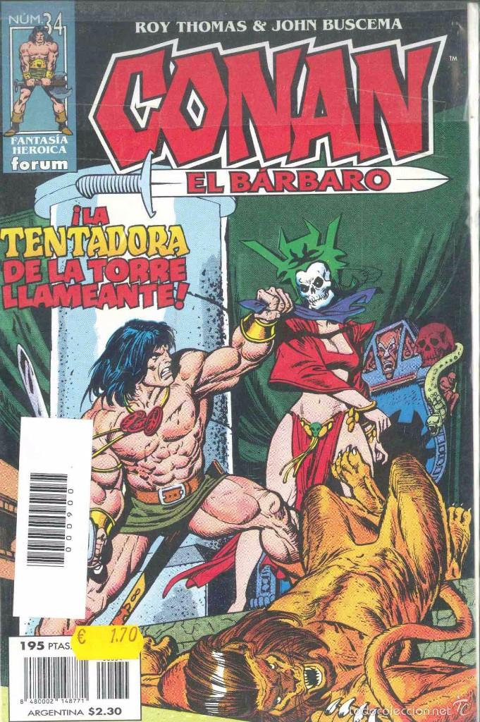 C&oacute;mics: CONAN EL BARBARO N&ordm; 34. FORUM. - Foto 1