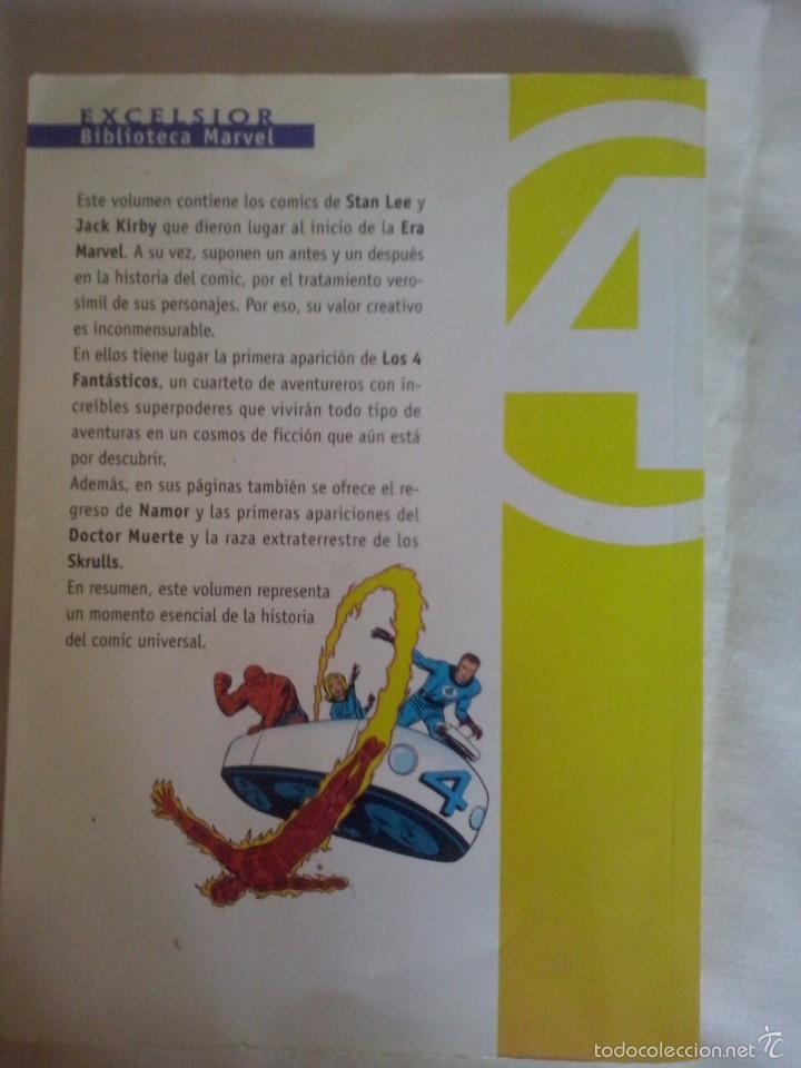 C&oacute;mics: N&ordm; 01 LOS 4 FANTASTICOS COLECCION EXCELSIOR BIBLIOTECA MARVEL - Foto 3