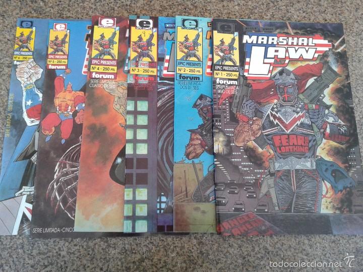 Comics: MARSHAL LAW -- SERIE LIMITADA DE 6 NUMEROS -- COMPLETA -- EPIC COMICS / FORUM --