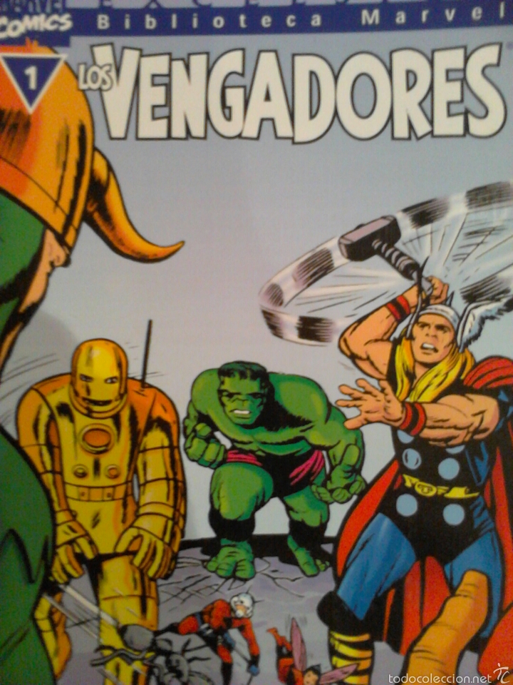 C&oacute;mics: Biblioteca Marvel Los Vengadores 1 l&iacute;nea Excelsior cj27 - Foto 1