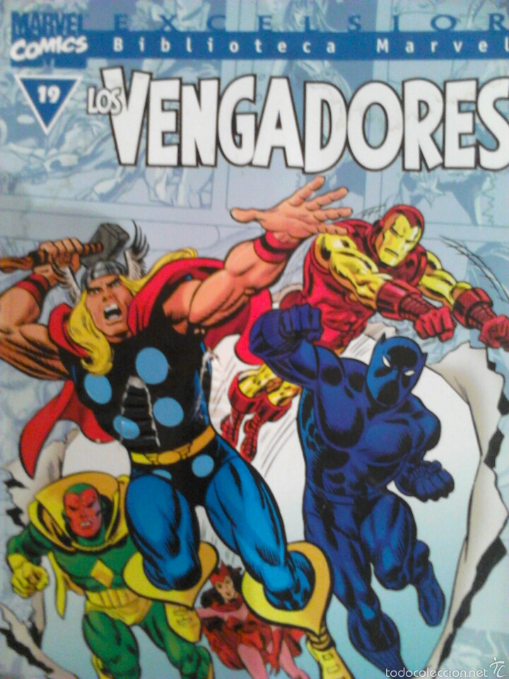 C&oacute;mics: Biblioteca Marvel Los Vengadores 19 l&iacute;nea Excelsior cj26 - Foto 1