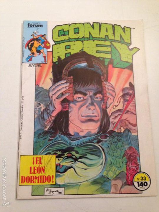 C&oacute;mics: CONAN REY N&ordm; 33. EL LEON DORMIDO. FORUM 1987. - Foto 1