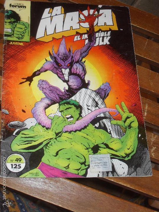 C&oacute;mics: LA MASA N&ordm; 49. VOL. 1. EL INCREIBLE HULK. COMICS FORUM. MARVEL - Foto 1
