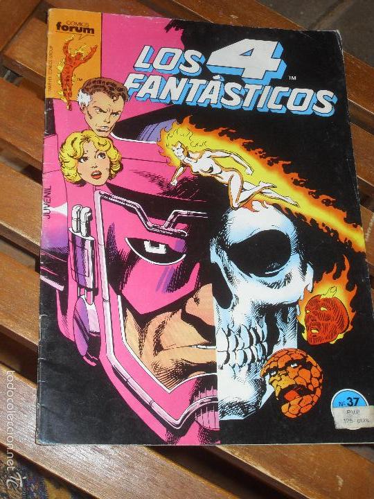 C&oacute;mics: LOS 4 FANTASTICOS. N&ordm; 37. VOL. 1. MARVEL COMICS FORUM. - Foto 1
