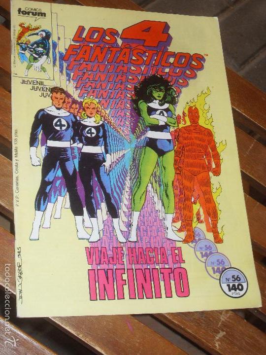 C&oacute;mics: LOS 4 FANTASTICOS. N&ordm; 56. VOL. 1. MARVEL COMICS FORUM. - Foto 1