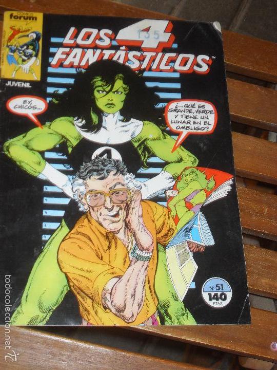 C&oacute;mics: LOS 4 FANTASTICOS. N&ordm; 51. VOL. 1. MARVEL COMICS FORUM. - Foto 1