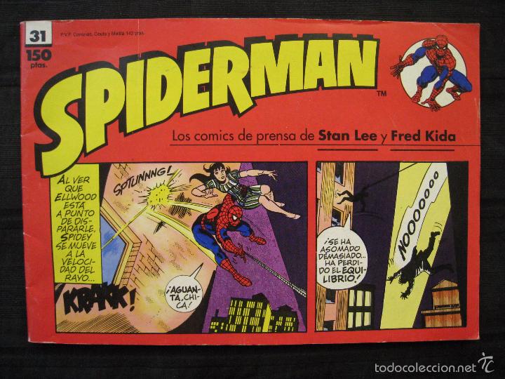 C&oacute;mics: SPIDERMAN - N&ordm; 31 - LOS COMICS DE PRENSA DE STAN LEE Y FRED KIDA - FORUM. - Foto 2