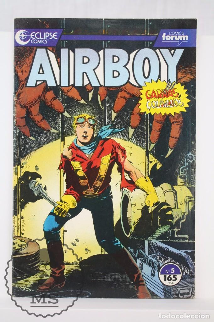 C&oacute;mics: C&oacute;mic Airboy - N&ordm; 5. Garras y Colmillos - Ed. Planeta - Comics Forum / Eclipse, A&ntilde;o 1990 - Foto 1