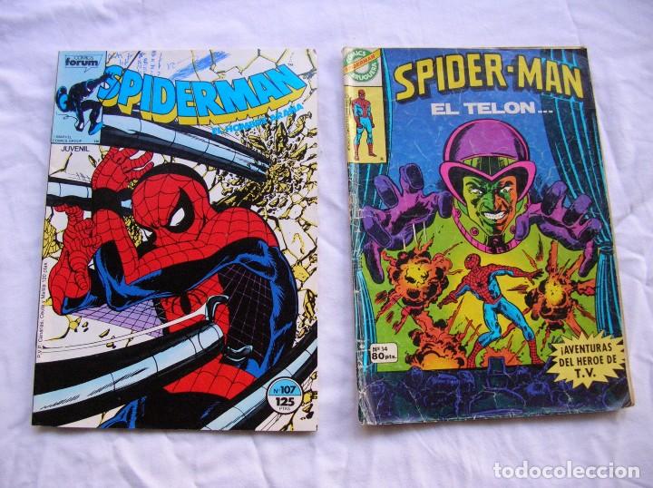 C&oacute;mics: tebeo .  spiderman. n&ordm; 107 de 1983 y n&ordm; 14 de 1981. - Foto 1