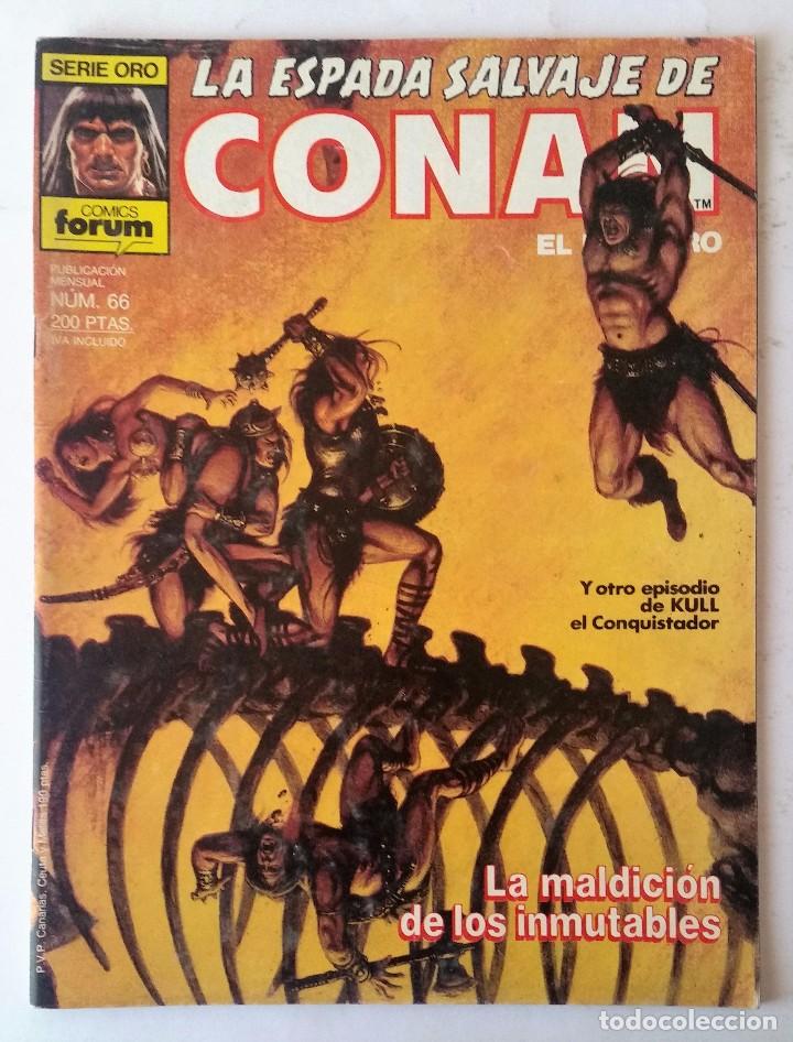 C&oacute;mics: LA ESPADA SALVAJE DE CONAN: LA MALDICI&Oacute;N DE LOS INMUTABLES, N&ordm; 66. C&Oacute;MICS FORUM. - Foto 1
