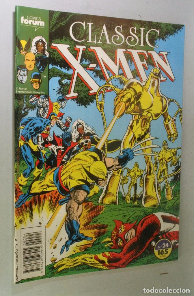 C&oacute;mics: FORUM. Comic de Classic X MEN de Marvel n&ordm;24. En castellano 1990 - Foto 1