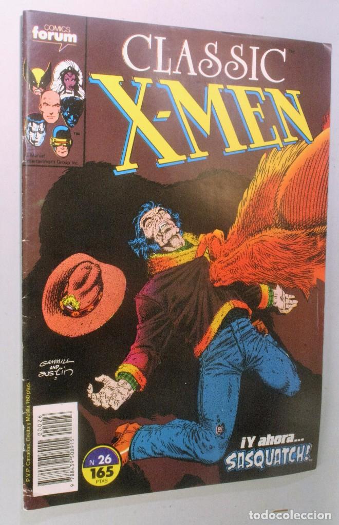 C&oacute;mics: FORUM. Comic de Classic X MEN de Marvel n&ordm;26. En castellano 1990 - Foto 1