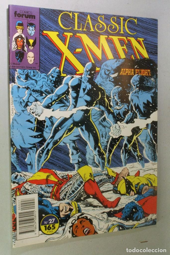 C&oacute;mics: FORUM. Comic de Classic X MEN de Marvel n&ordm;27. En castellano 1990 - Foto 1