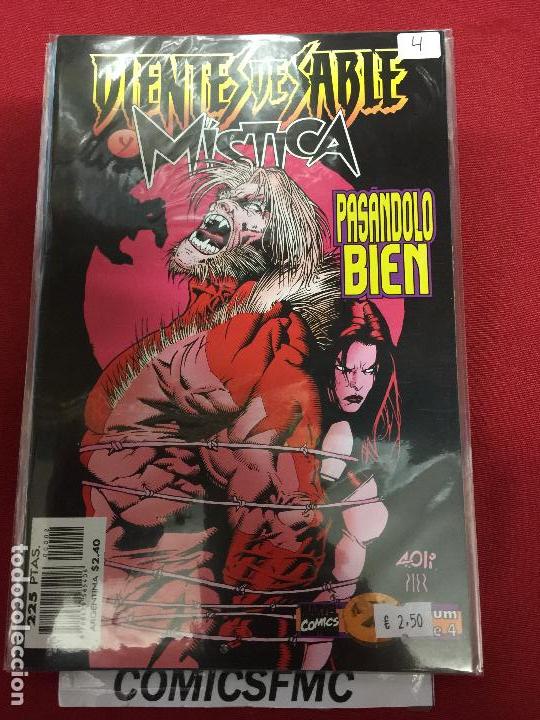 C&oacute;mics: DIENTES DE SABLE Y MISTICA NUMERO 4 MUY BUEN ESTADO - Foto 1
