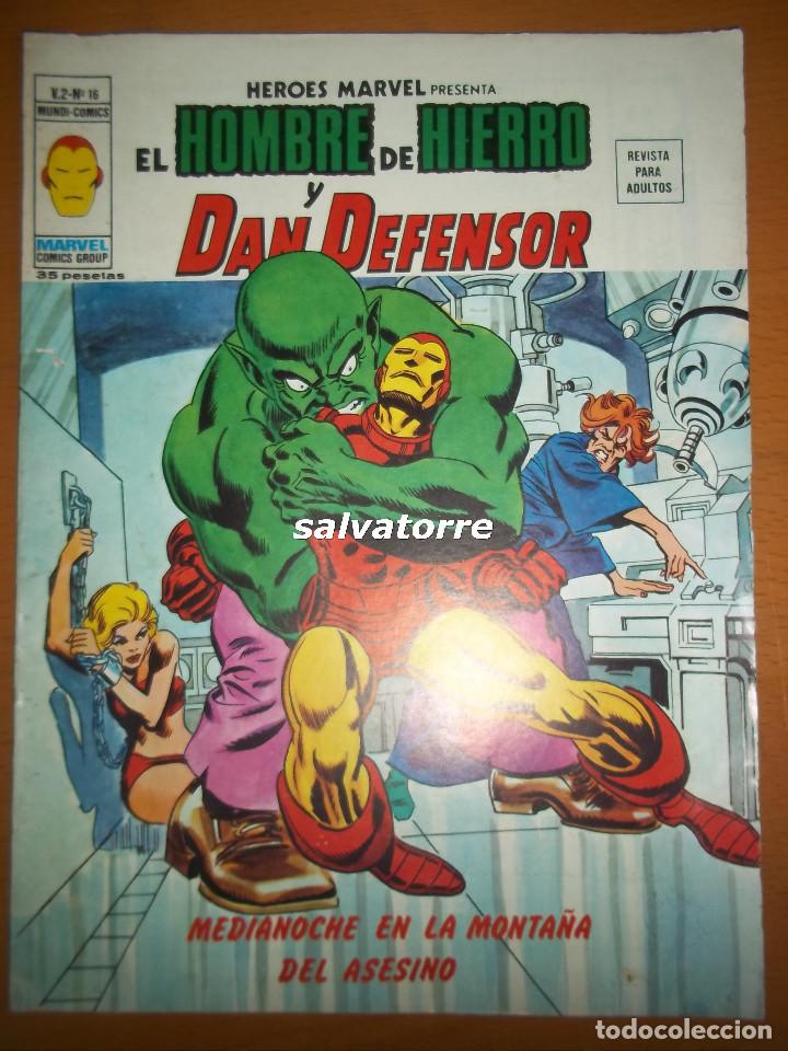C&oacute;mics: HEROES MARVEL.EL HOMBRE DE HIERRO Y DAN DEFENSOR. - Foto 1