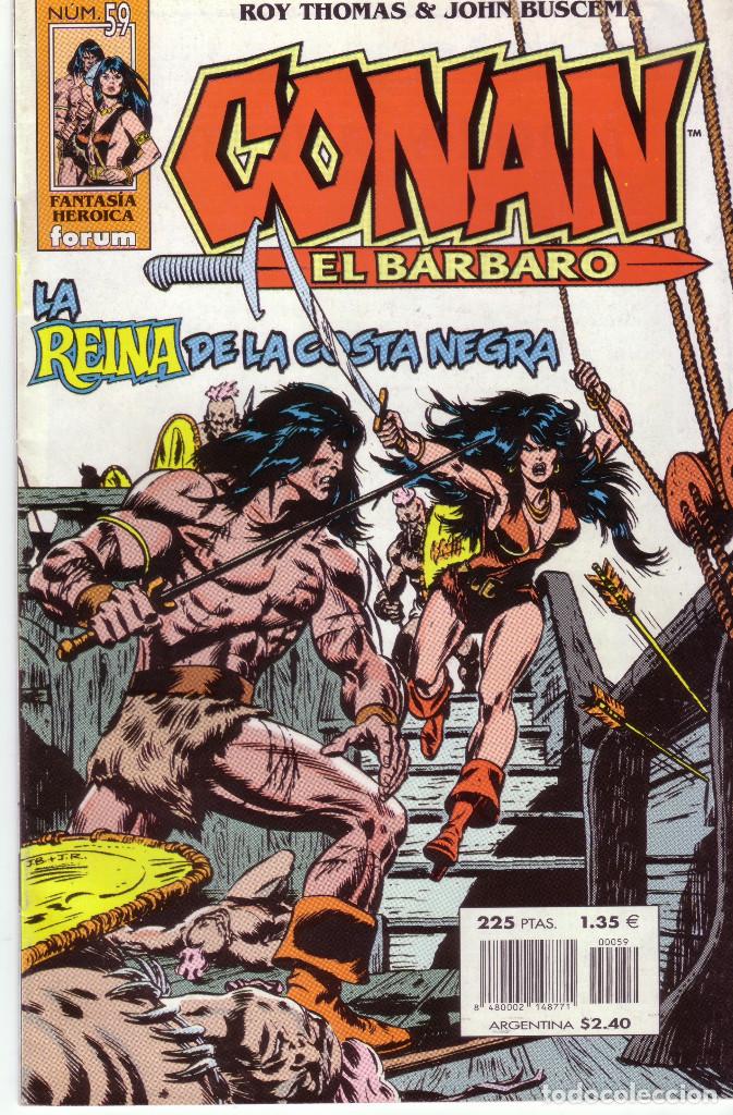 C&oacute;mics: C&Oacute;MIC * CONAN EL B&Aacute;RBARO *. N&ordm; 59. ED. FORUM. CON EL P&Oacute;STER CENTRAL. A&Ntilde;O 2000. COMO NUEVO. - Foto 1