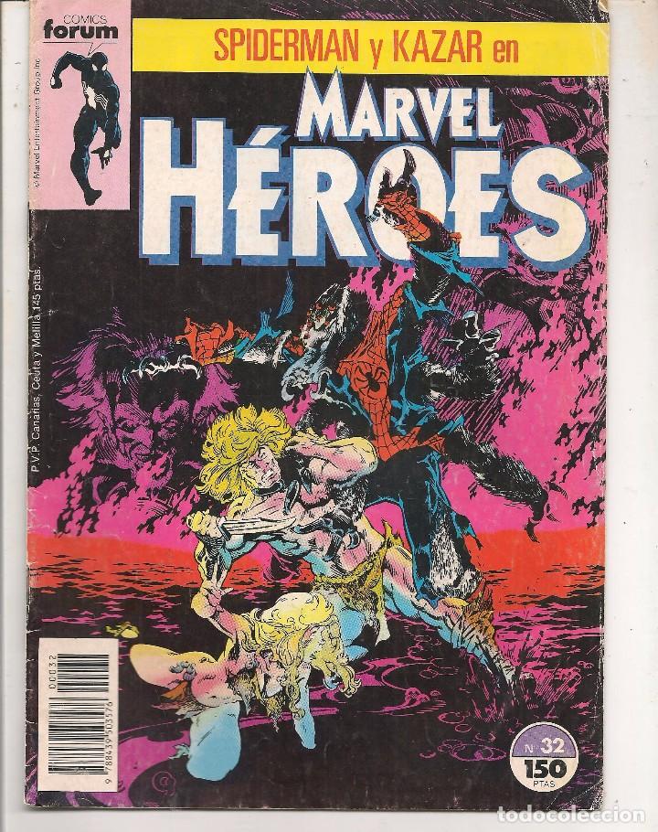 C&oacute;mics: MARVEL H&Eacute;ROES. N&ordm; 32.  FORUM. (Z/C5)