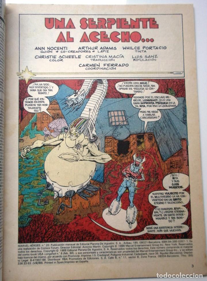 C&oacute;mics: COMIC DE MARVEL HEROES LONGSHOT DE LOS A&Ntilde;OS 80 - Foto 3